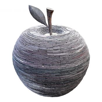 Slate Apple Sculpture 