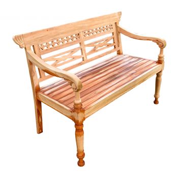Regency Style Teak Bench 