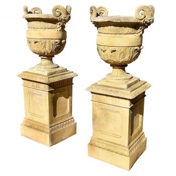 Bagatelle Urns on Plinths