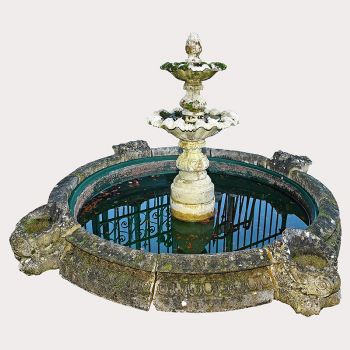 Pool Surround and Fountain Piece