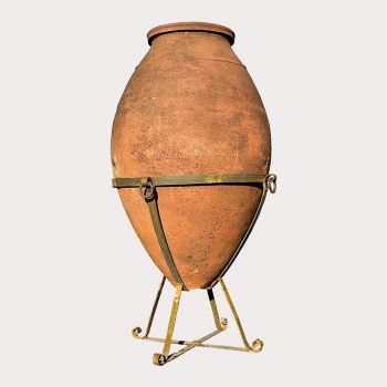 19th Century Terracotta Olive Jar 