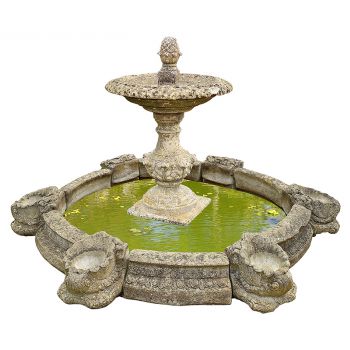 Single Tier Fountain with Pool Surround 