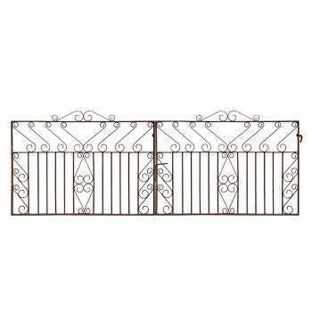 Wide Double Scrolled Gates 