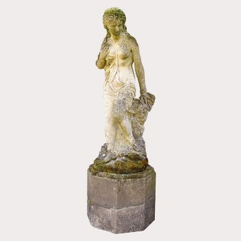 Classical Maiden on Octagonal Plinth