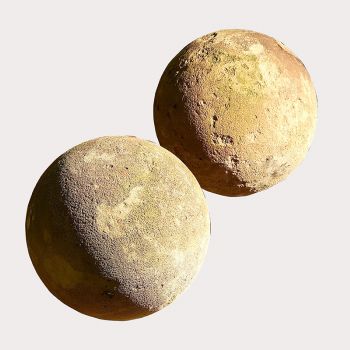 Carved Cotswold Stone Spheres 