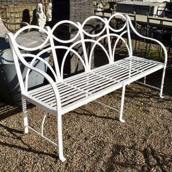 White Regency Style Bench 