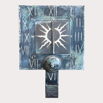 Arts & Crafts Copper Sundial 