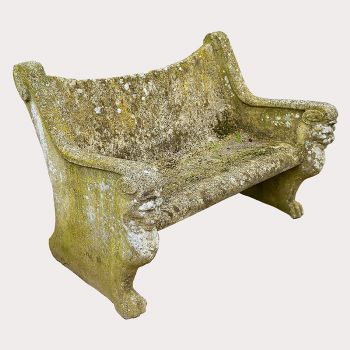 Stone Seat with Curved Back
