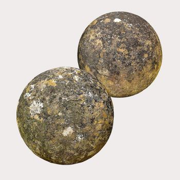 Carved Cotswold Stone Spheres