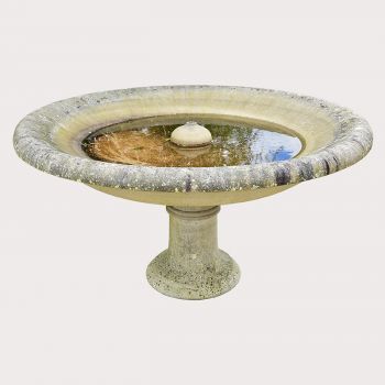 Monumental Limestone Fountain Bowl