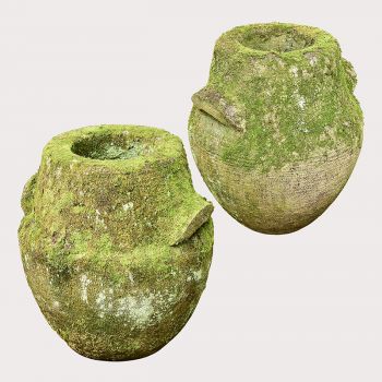 Carved Amphora Urn Planters