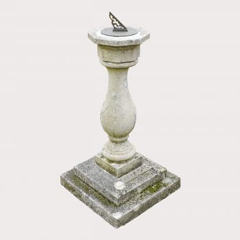 Composition Stone Balustrade Sundial 