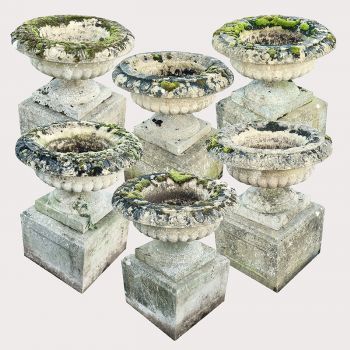 Set of Six Garden Urns