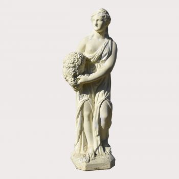 Small Girl with Flower Basket**