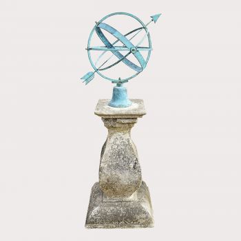 Large Portland Stone Armillary Sundial 