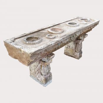 Antique Stone Pot Stand