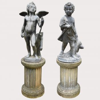 Boy & Cupid Lead Figures