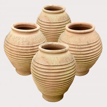 Weathered Terracotta Coil Pots