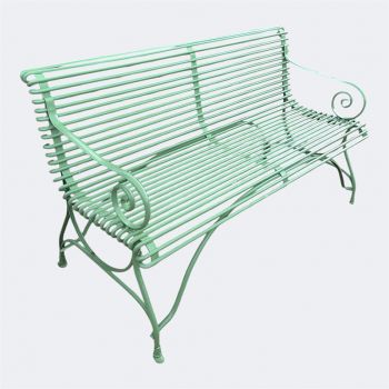 Green Arras Style Garden Seat