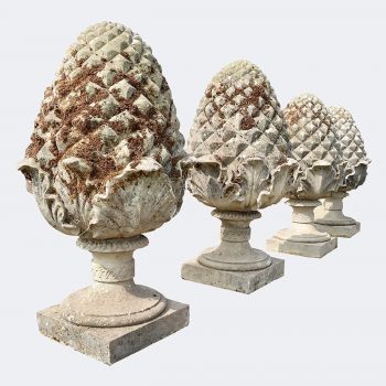 Set of Four Large Finials