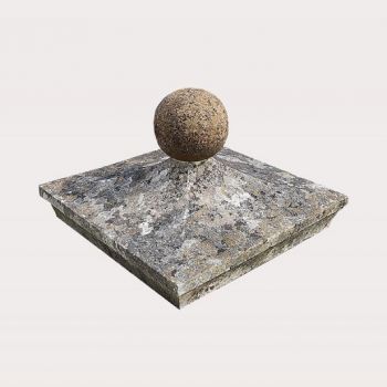 A Single Antique Stone Pier Cap