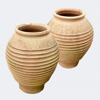Weathered Terracotta Coil Pots